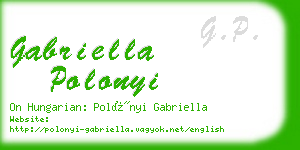 gabriella polonyi business card